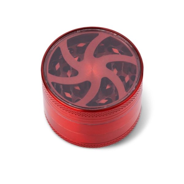 Metall Grinder 4-teilig | Rot